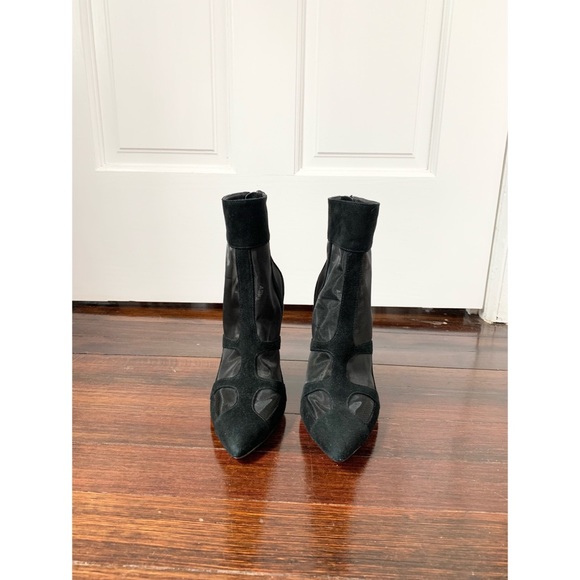 ASKA Collection 100% Suede Mesh Leather Boots - Picture 3 of 9